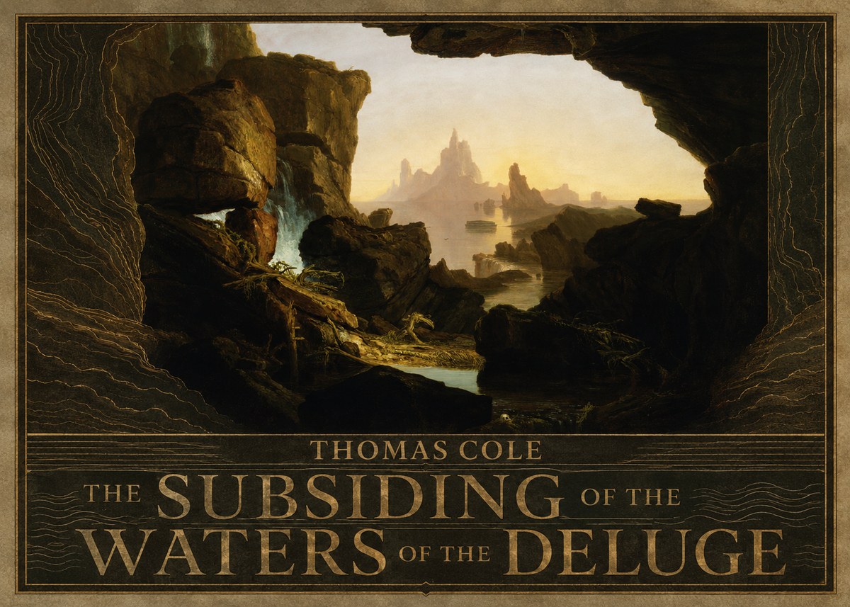 Thomas Cole The Subsiding of the Waters of the Deluge I No5 - Poster
