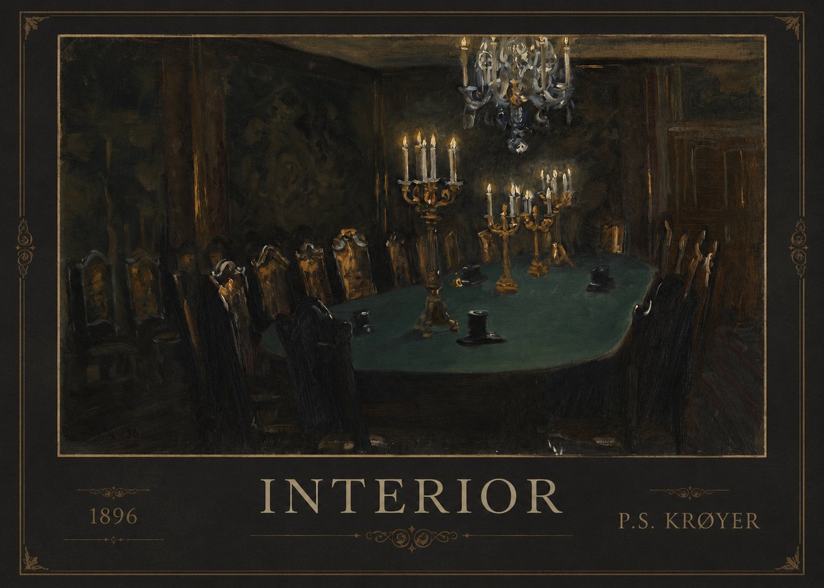 P.S. Krøyer Interior No1 - Poster