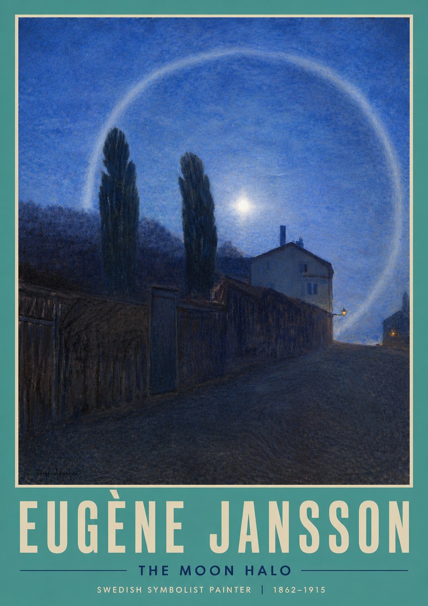 Eugène Jansson The Moon Halo No4 - Poster