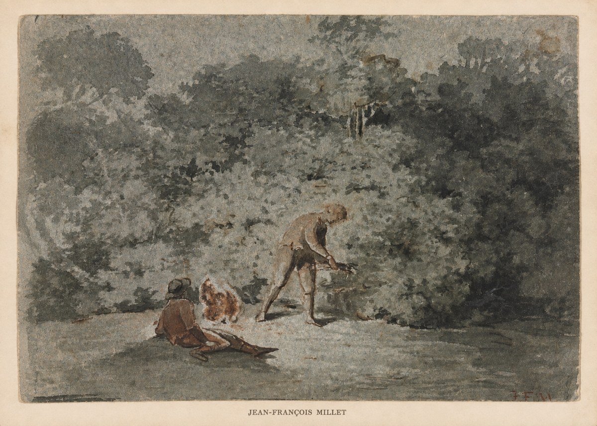 Jean-François Millet Faggot Gatherer No6 - Poster