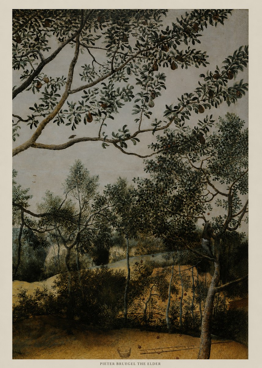 Pieter Bruegel Branch of a Pear Tree No5 - Poster