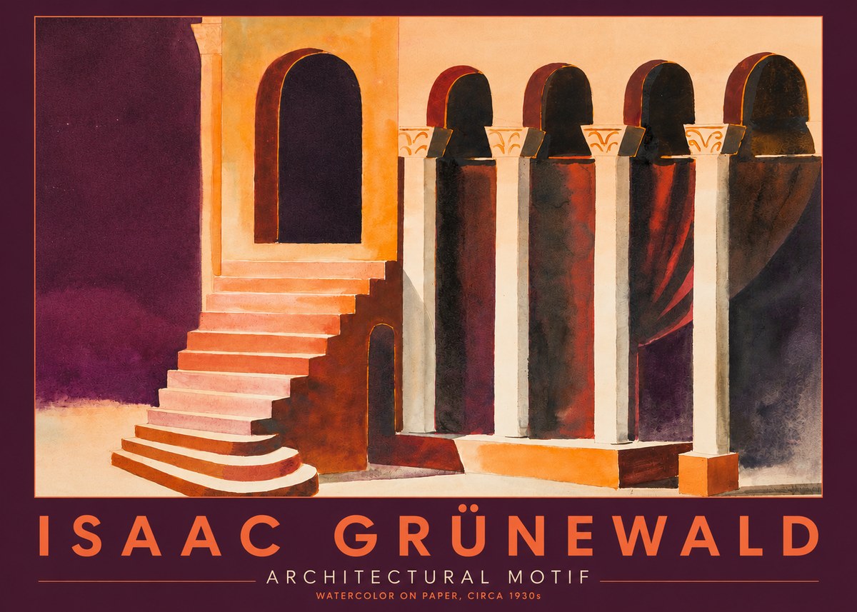 Isaac Grünewald Architectural Motif III No2 - Poster