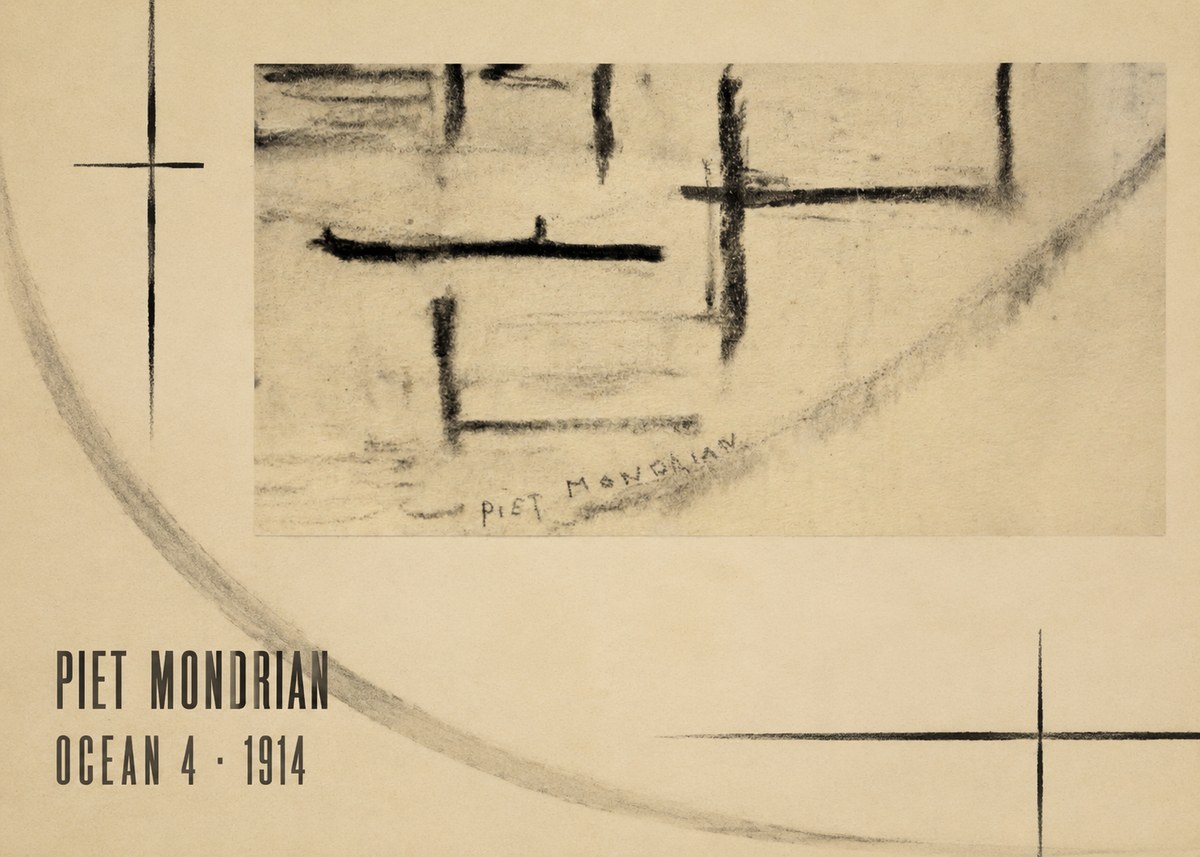 Piet Mondrian Ocean 4 No6 - Poster