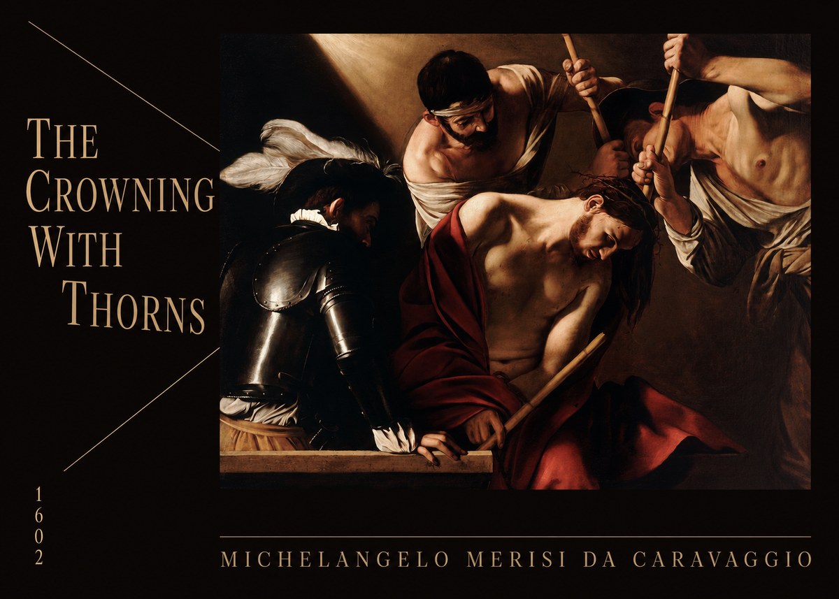 Michelangelo Merisi da Caravaggio The Crowning with Thorns II No6 - Poster