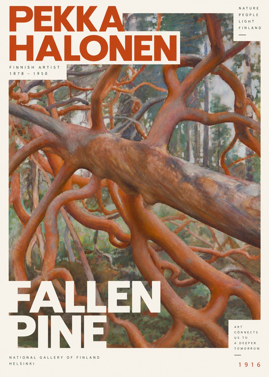 Pekka Halonen Fallen Pine No6 - Poster