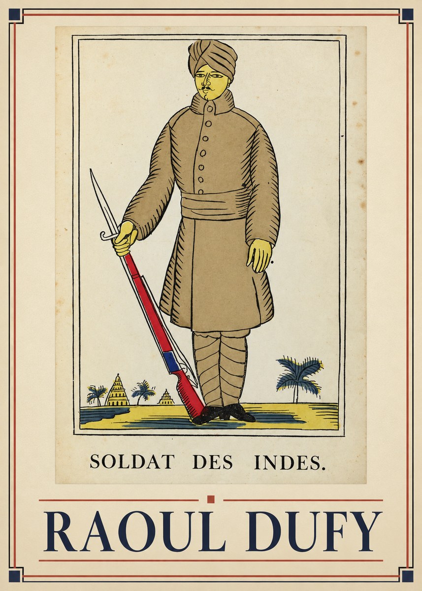 Raoul Dufy Soldat Des Indes. No1 - Poster