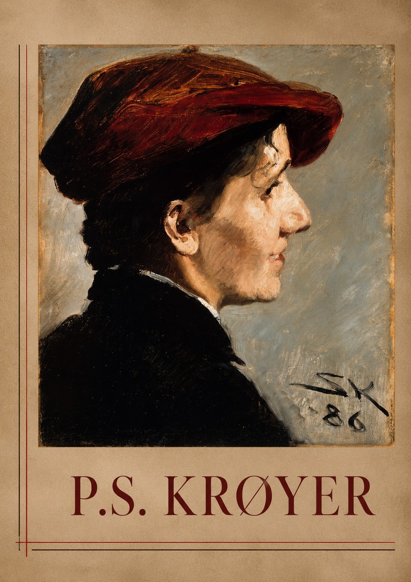 P.S. Krøyer Portrait of a Young Girl No1 - Poster