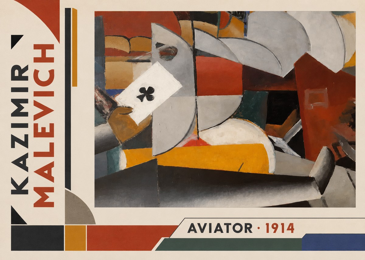 Kazimir Malevich Aviator No2 - Poster