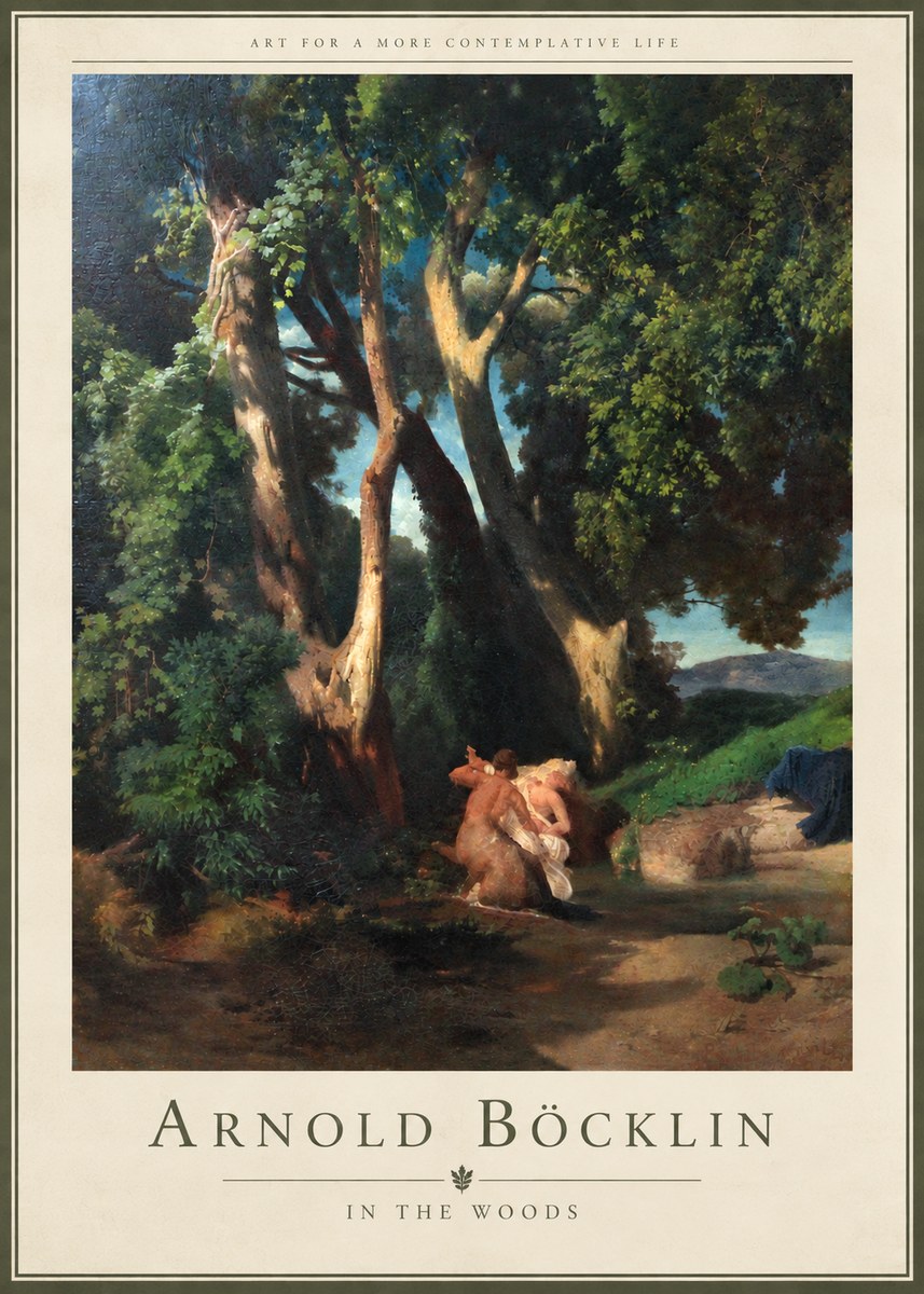 Arnold Böcklin In the Woods No4 - Poster