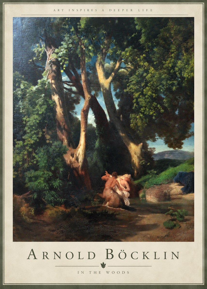 Arnold Böcklin In the Woods No5 - Poster