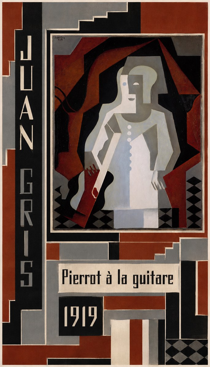 Juan Gris Pierrot À La Guitare No4 - Poster