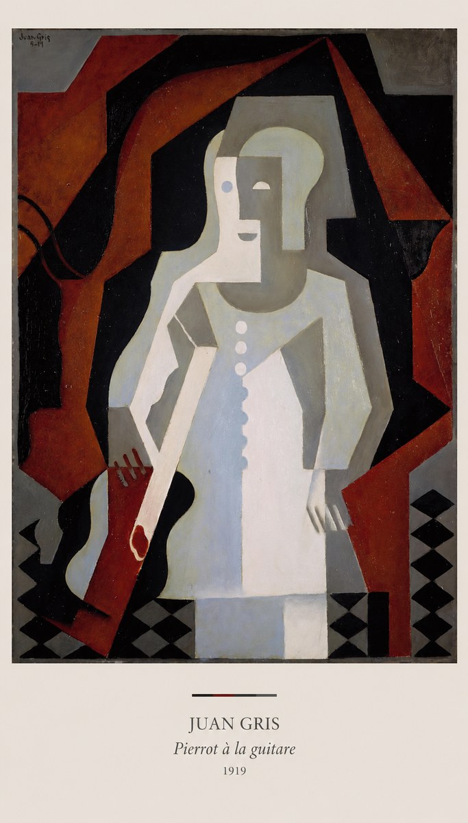 Juan Gris Pierrot À La Guitare No6 - Poster
