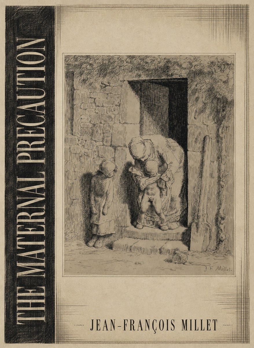 Jean-François Millet The Maternal Precaution No2 - Poster