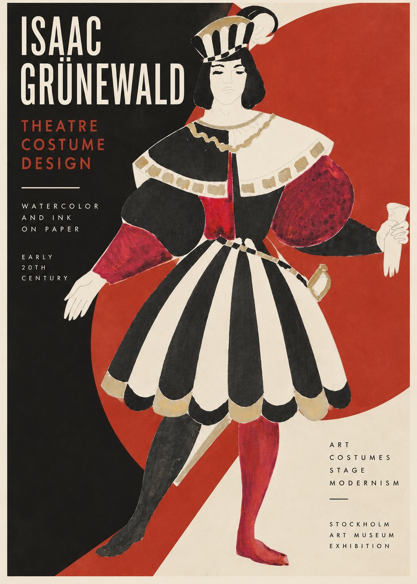 Isaac Grünewald Costume Design XI No2 - Poster