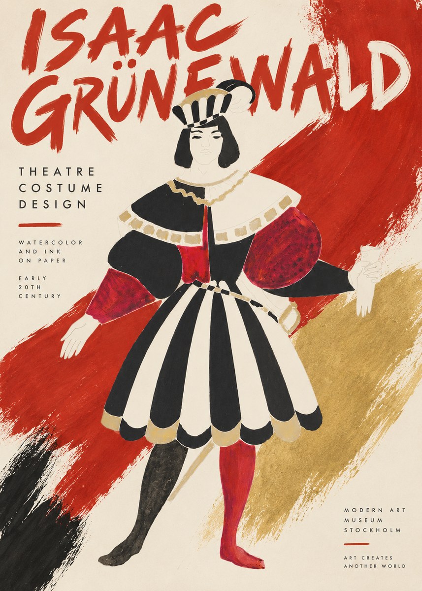 Isaac Grünewald Costume Design XI No3 - Poster