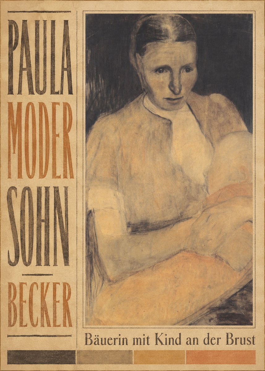 Paula Modersohn-Becker Bäuerin Mit Kind an Der Brust No5 - Poster