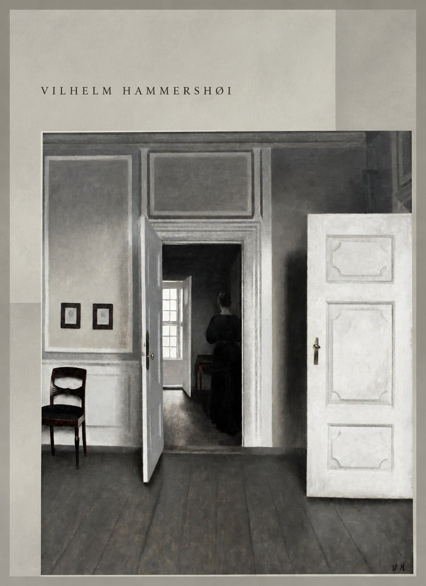 Vilhelm Hammershøi Interior with a Woman Seen from Behind No5 - Poster
