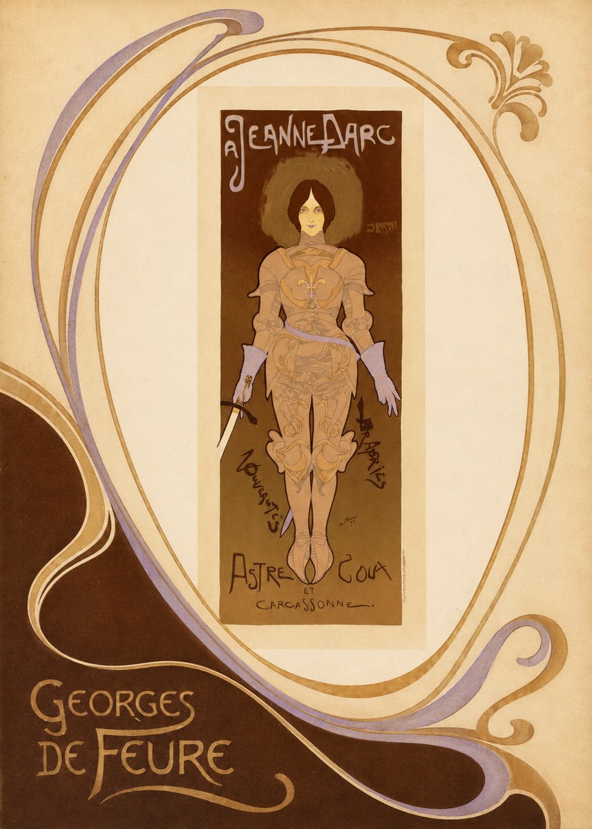 Georges de Feure Jeanne D'arc No3 - Poster