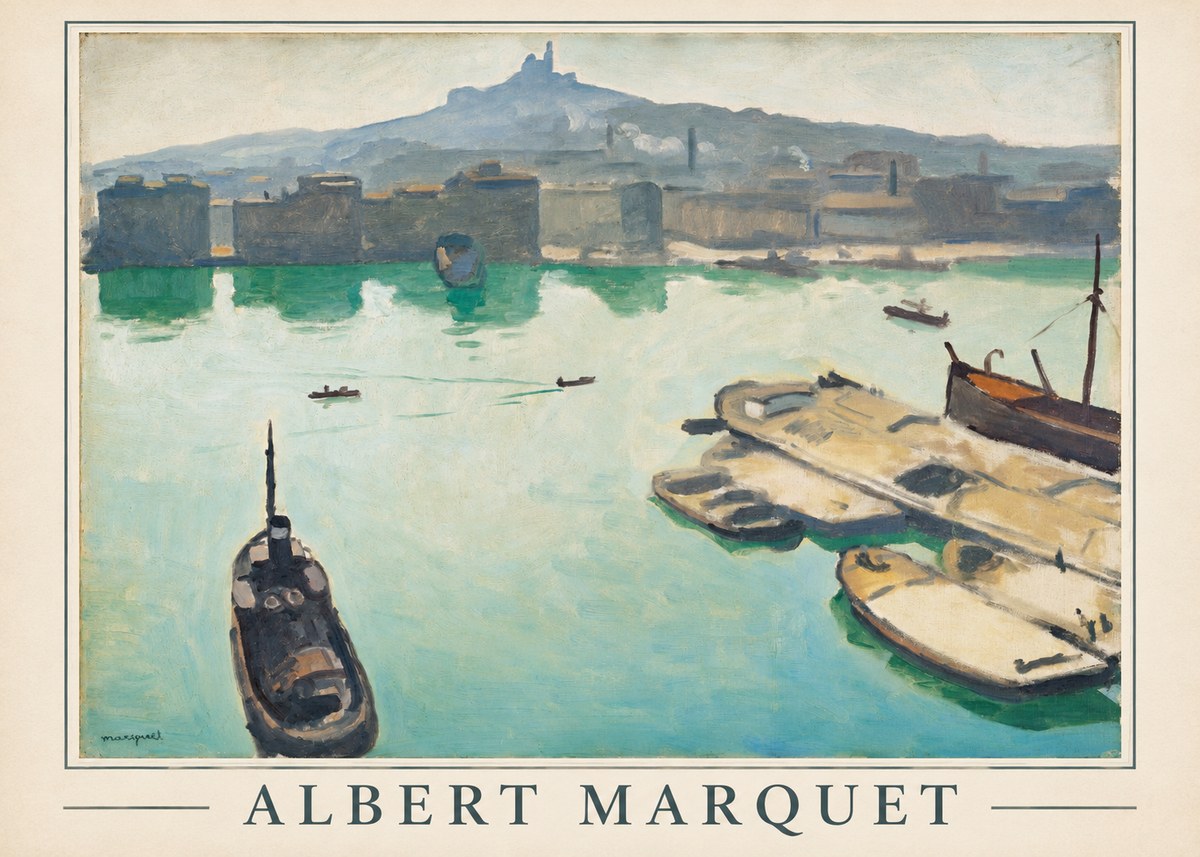 Albert Marquet Port of Marseille No1 - Poster