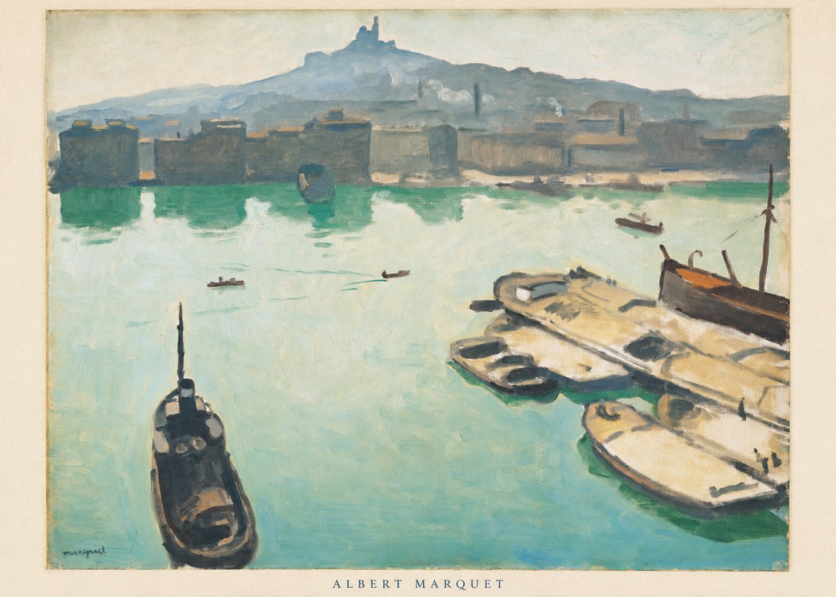 Albert Marquet Port of Marseille No6 - Poster
