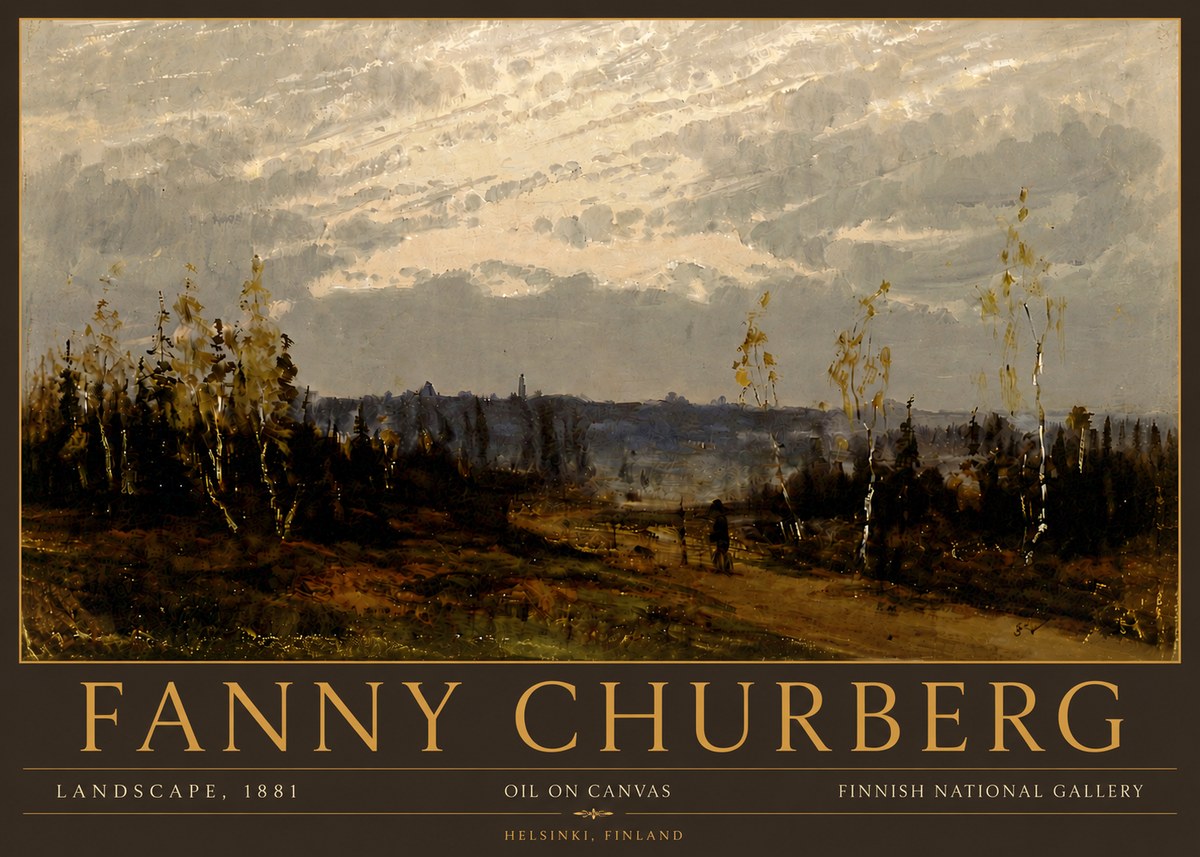 Fanny Churberg Landscape No6 - Poster