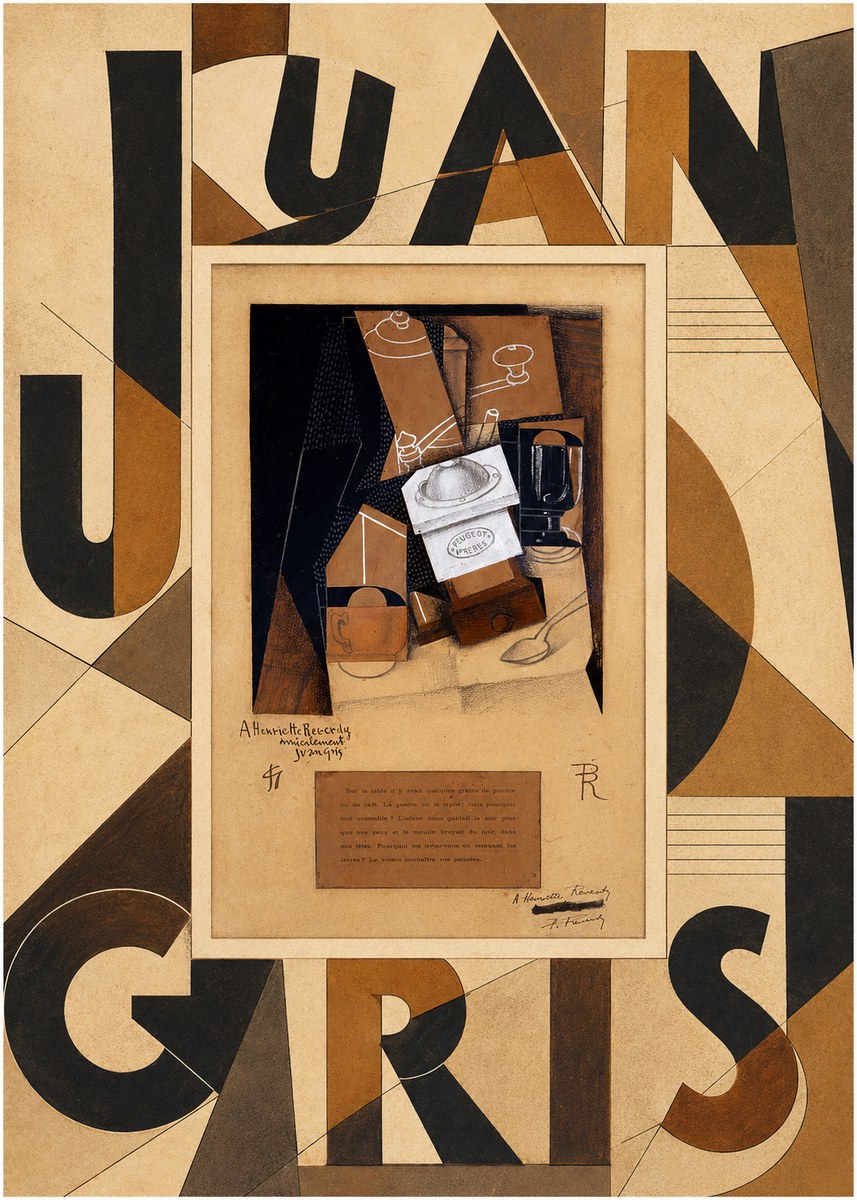 Juan Gris Still Life with Coffee Grinder II No5 - Poster