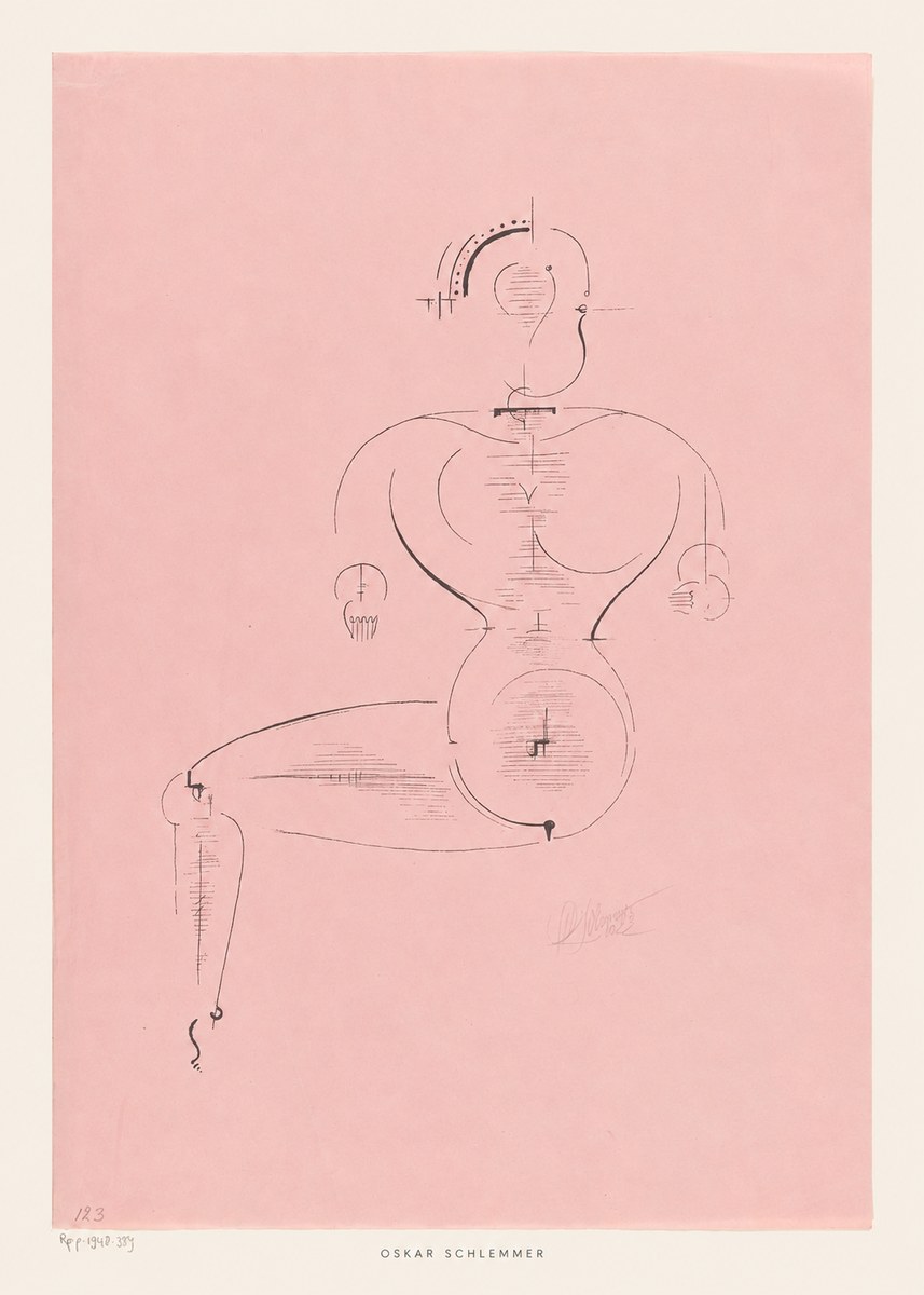 Oskar Schlemmer Figur L 1 No5 - Poster
