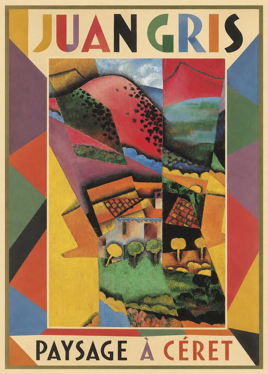 Juan Gris Paysage À Céret No1 - Poster