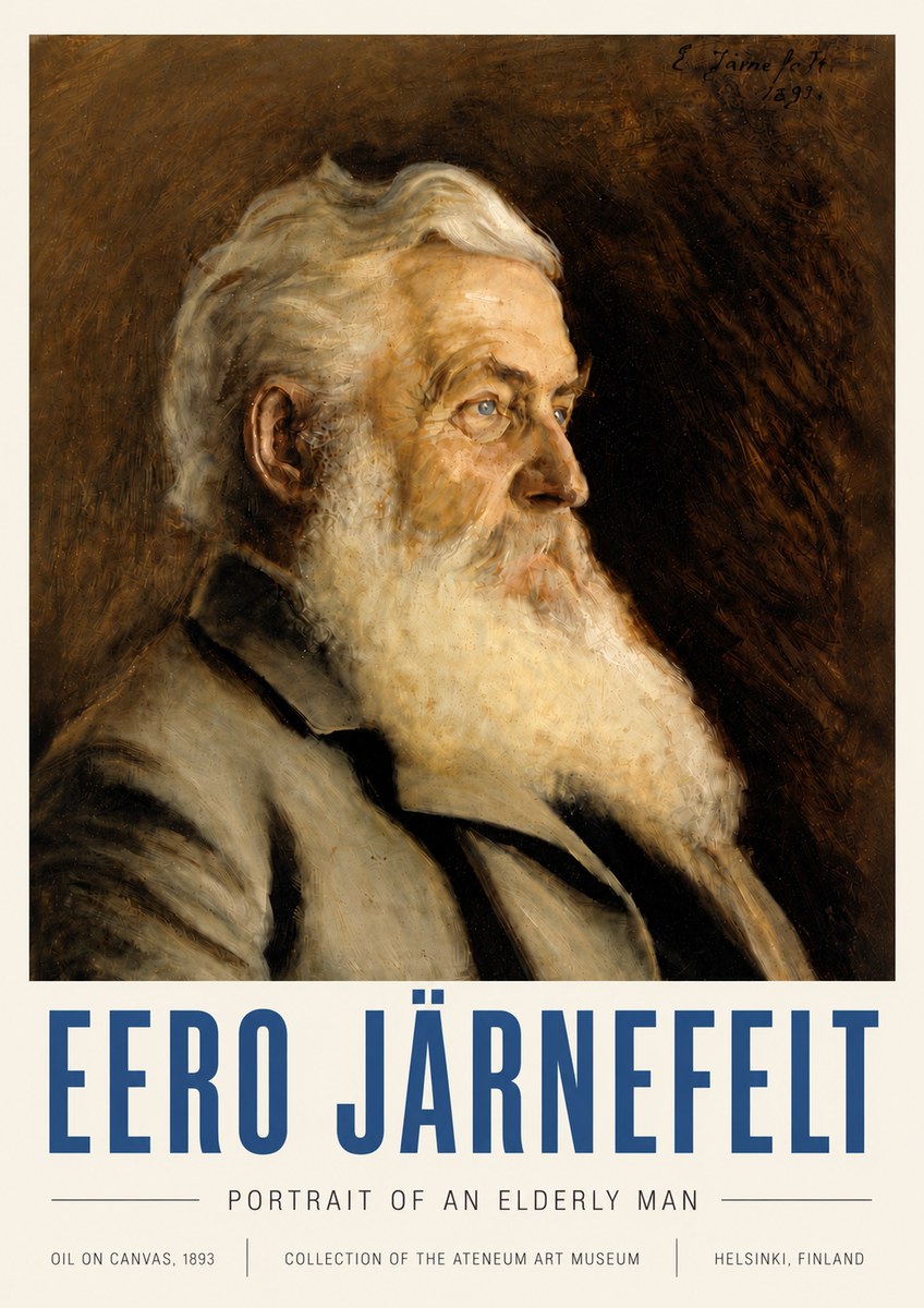 Eero Järnefelt Portrait of an Elderly Man No6 - Poster
