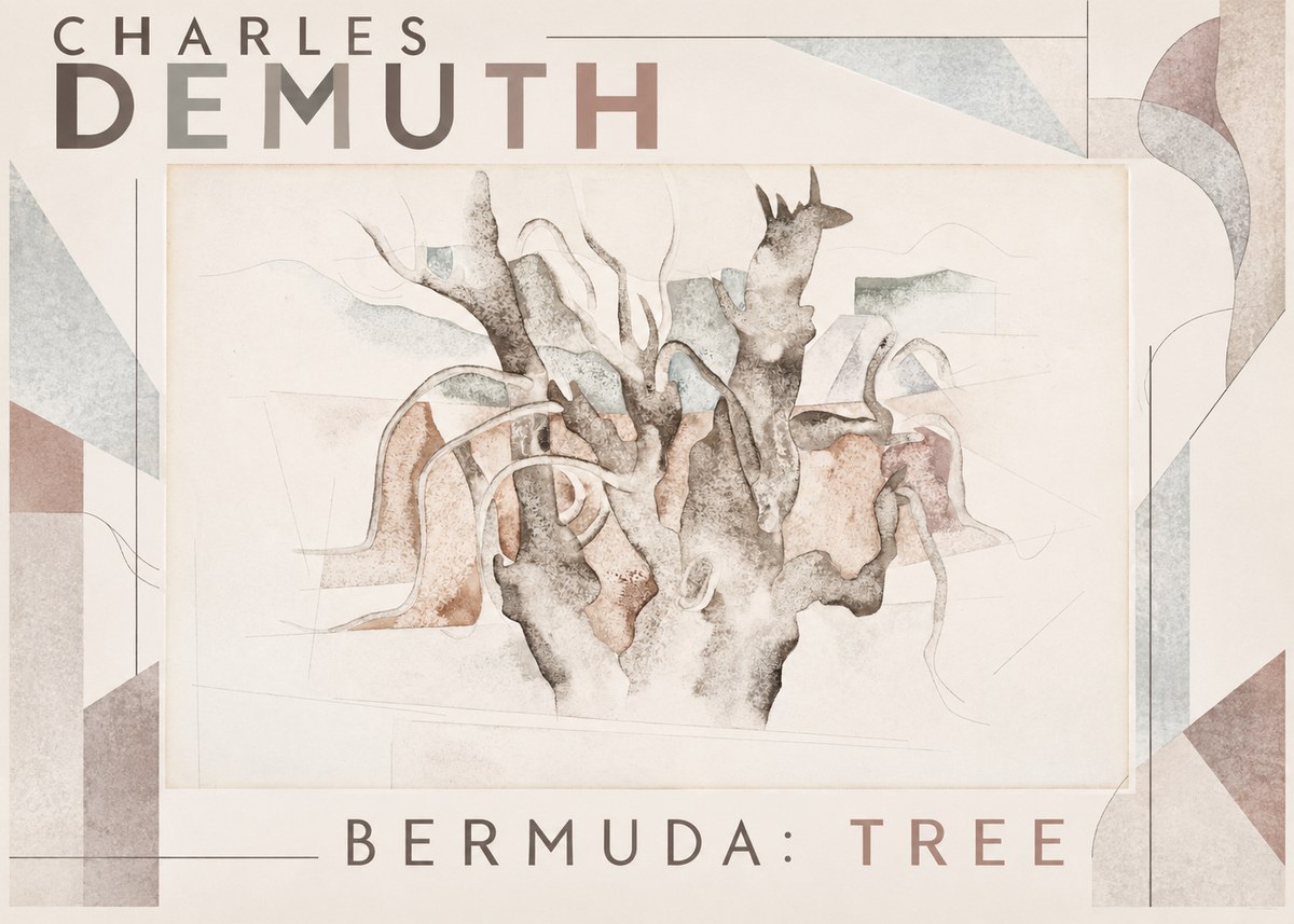 Charles Demuth Bermuda: Tree No6 - Poster