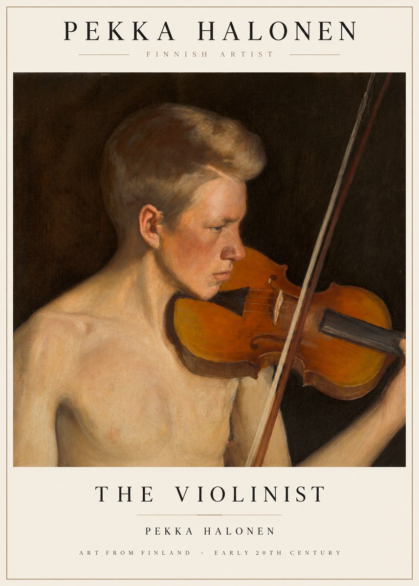 Pekka Halonen The Violinist No1 - Poster