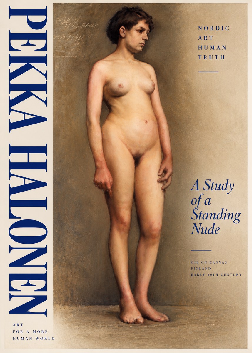 Pekka Halonen A Study of a Standing Nude No5 - Poster