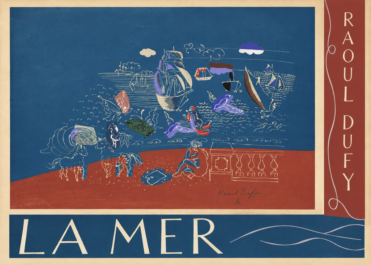 Raoul Dufy La Mer No5 - Poster