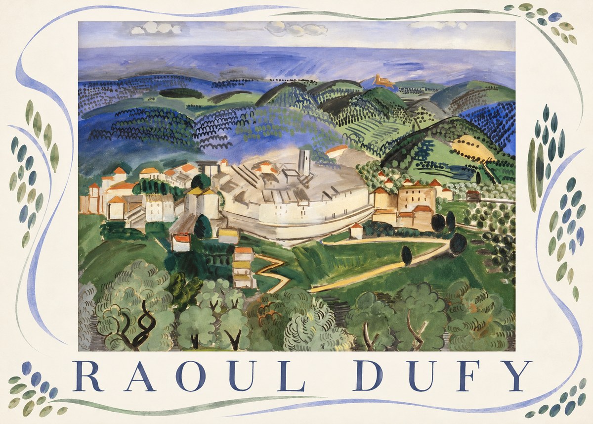 Raoul Dufy Vue De Vence No4 - Poster