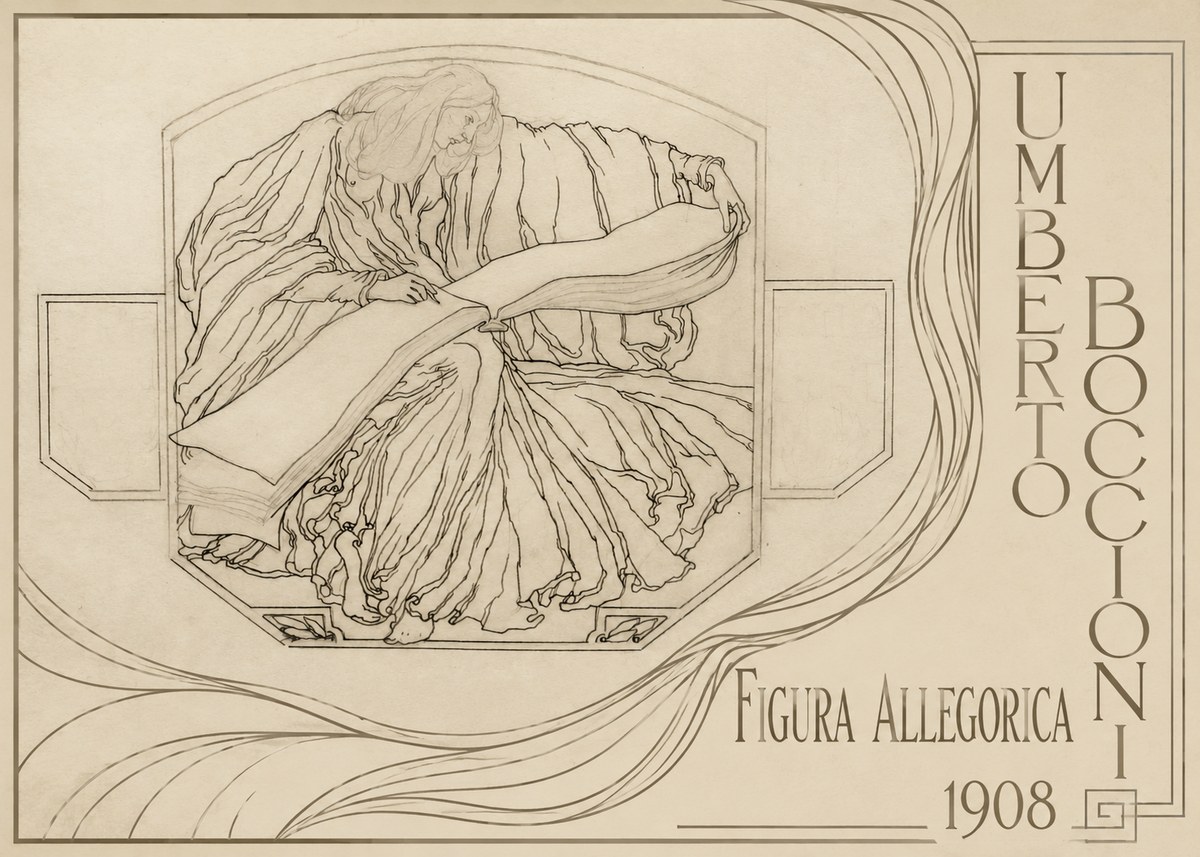 Umberto Boccioni Figura Allegorica No2 - Poster