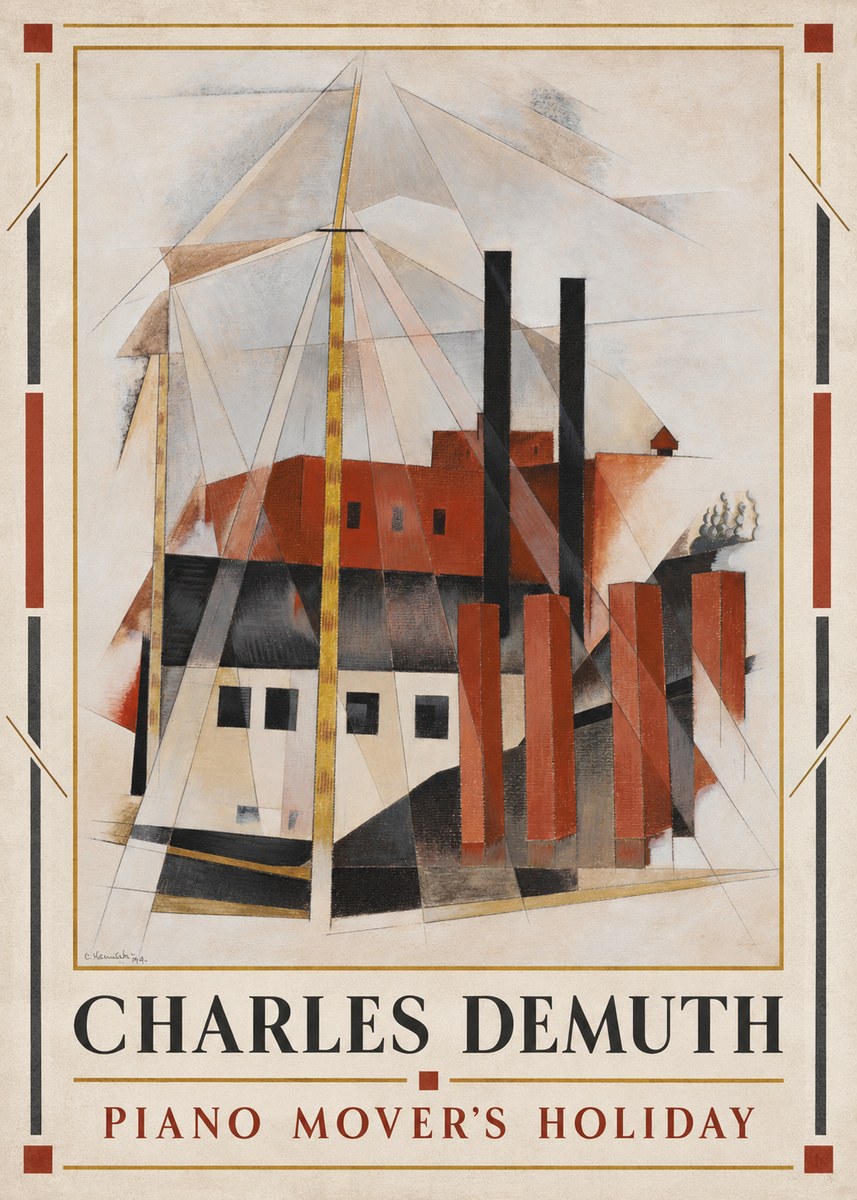 Charles Demuth Piano Mover's Holiday No1 - Poster