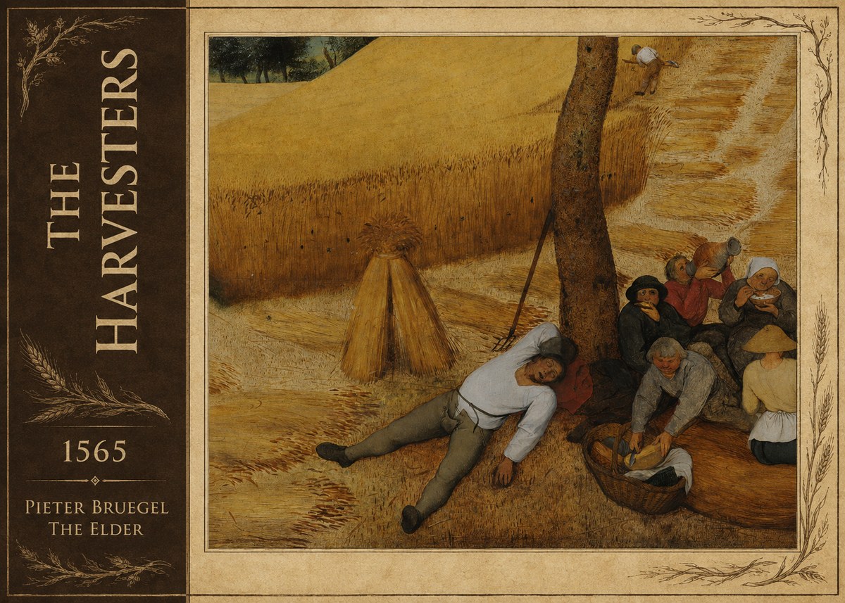 Pieter Bruegel The Harvesters V No2 - Poster