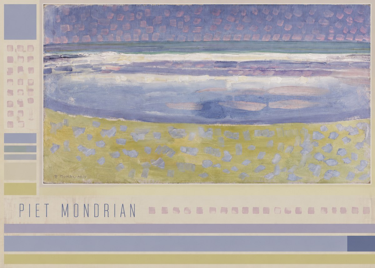 Piet Mondrian The Sea No2 - Poster