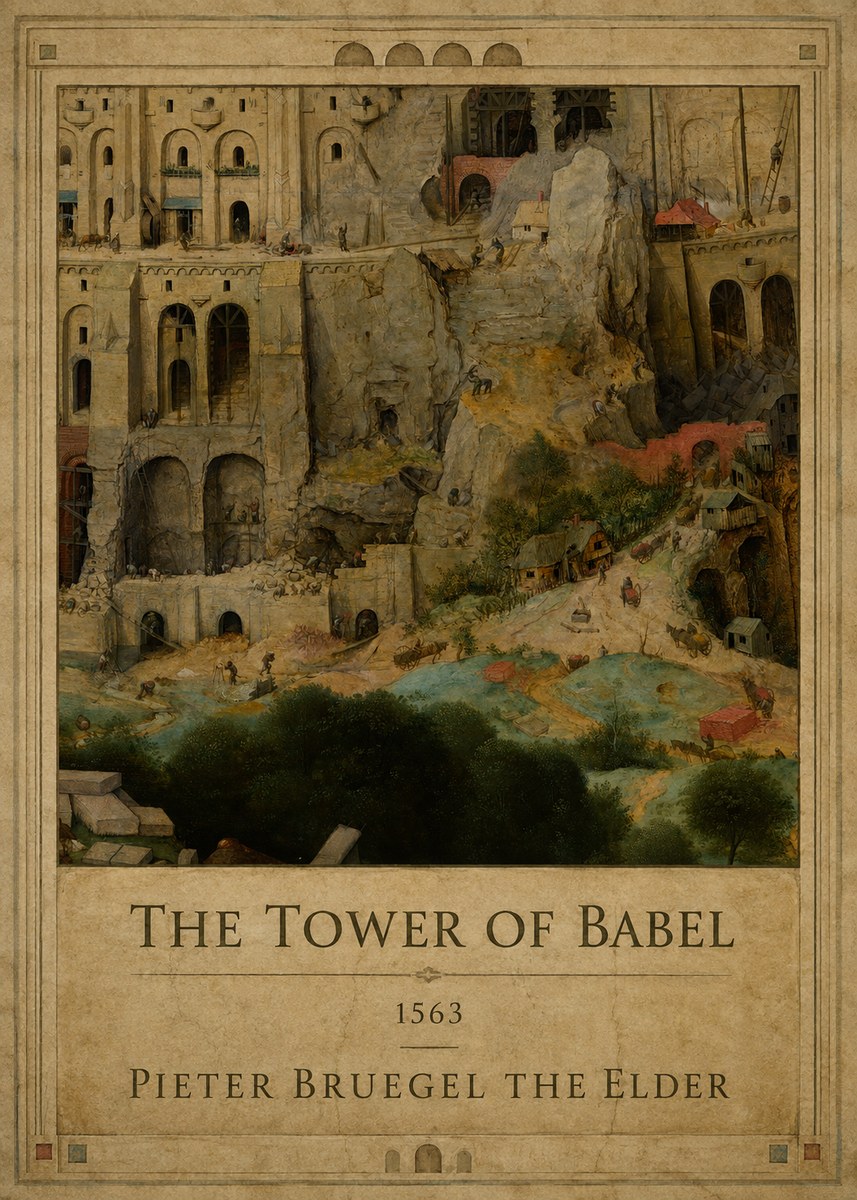 Pieter Bruegel The Tower of Babel XVII No1 - Poster