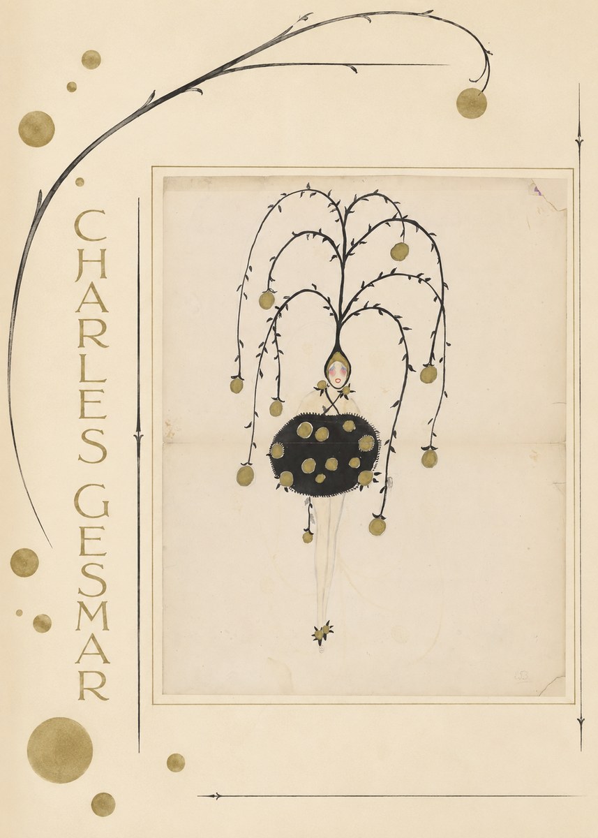 Charles Gesmar Figure with Hanging Orbs No3 - Poster