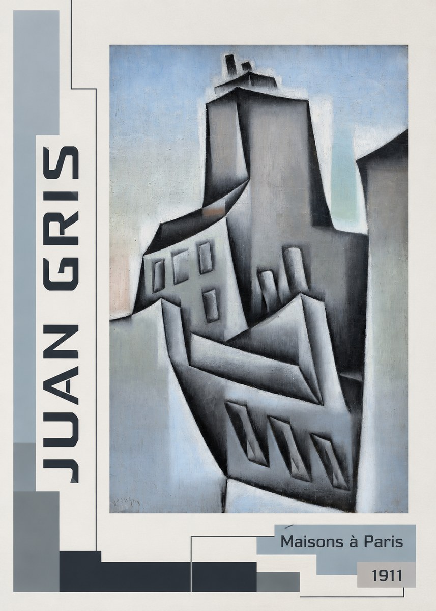 Juan Gris Maisons À Paris No2 - Poster