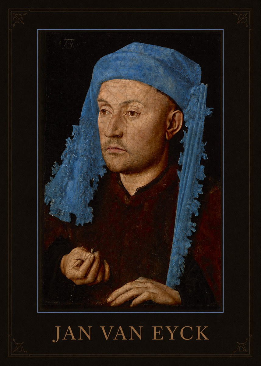 Jan van Eyck Portrait of a Man (Léal Souvenir) No1 - Poster