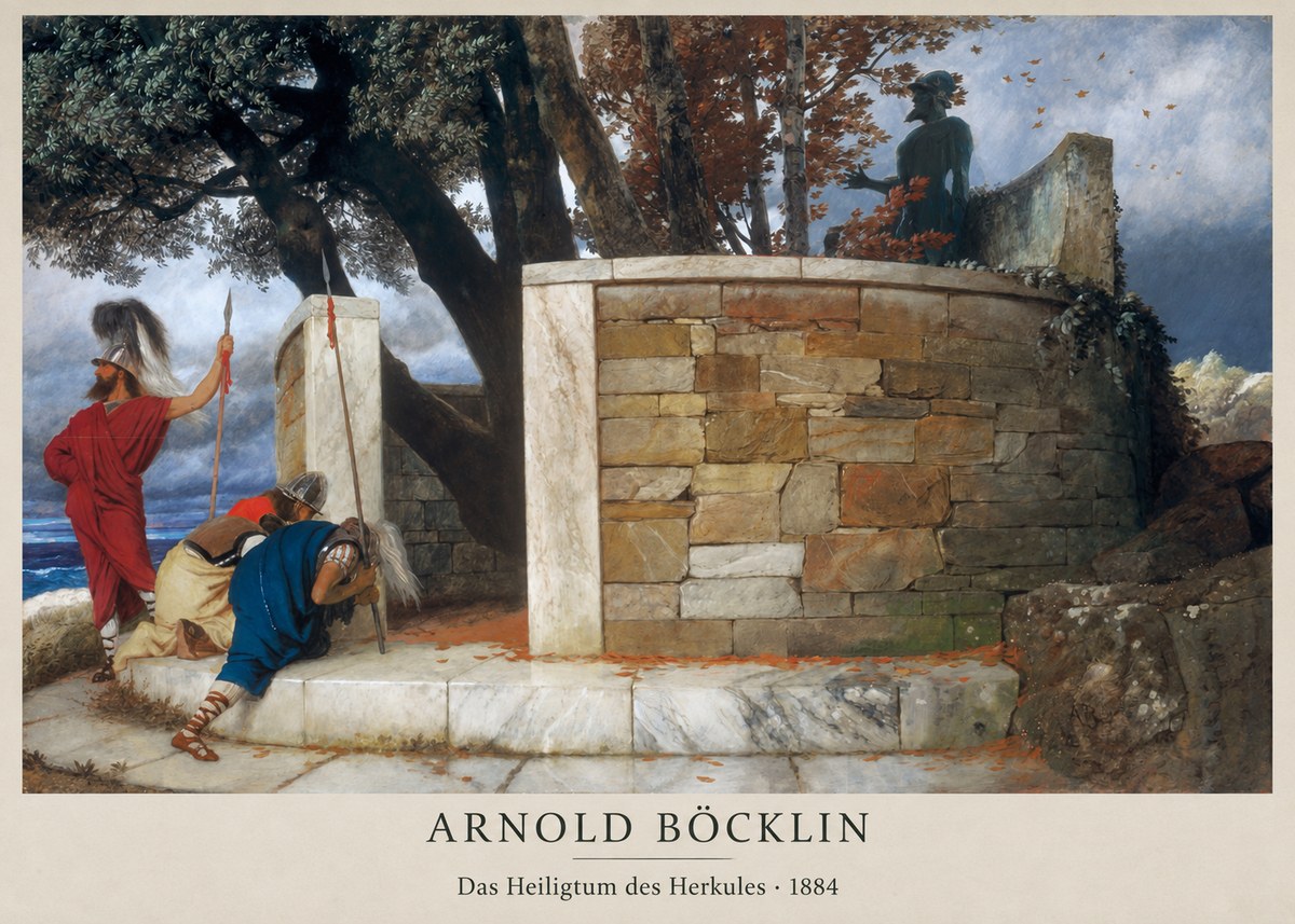 Arnold Böcklin Das Heiligtum Des Herkules II No2 - Poster