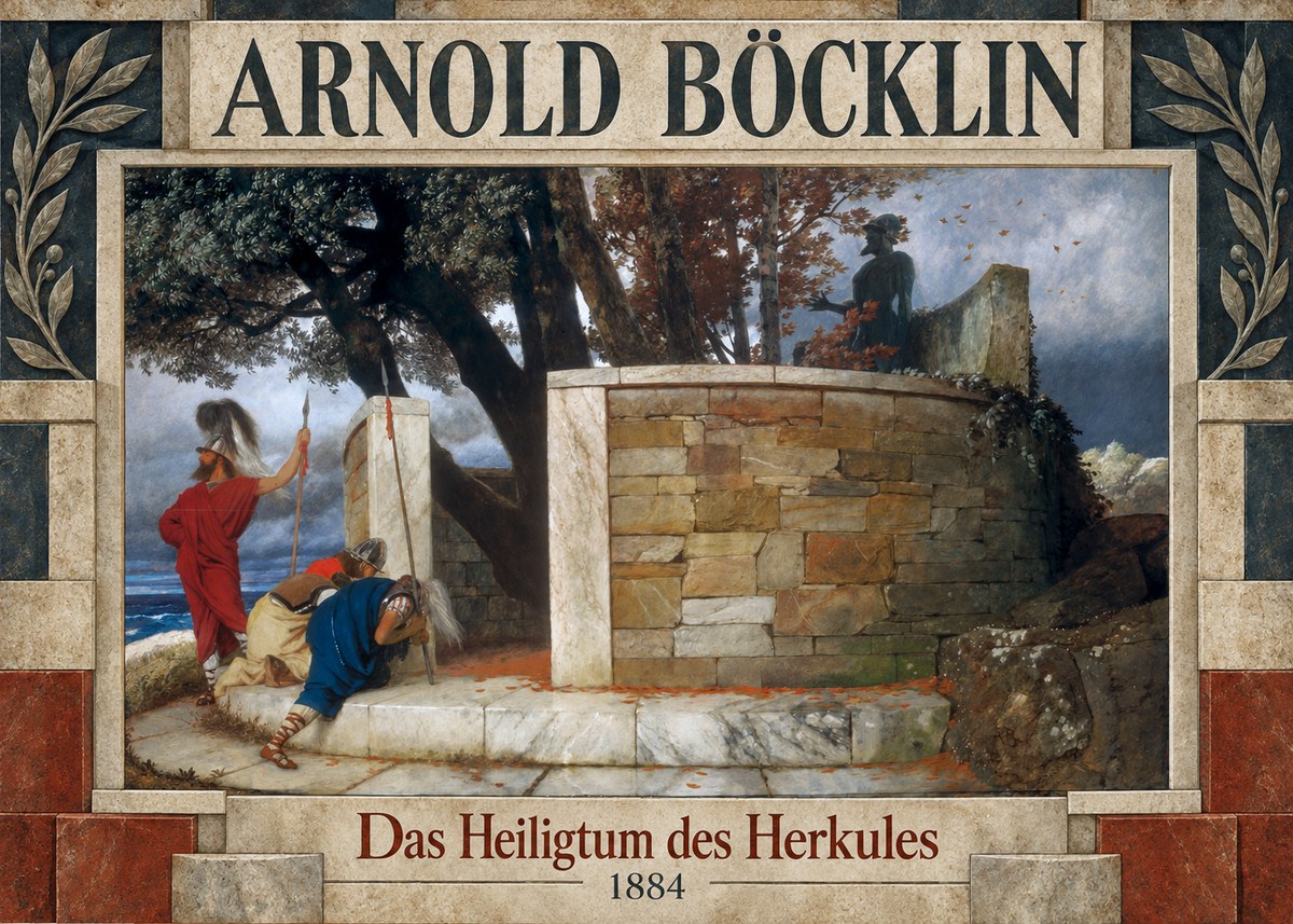 Arnold Böcklin Das Heiligtum Des Herkules II No5 - Poster