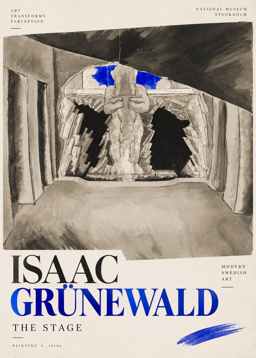 Isaac Grünewald The Stage No4 - Poster