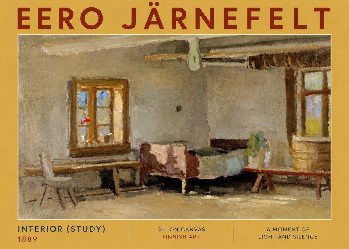 Eero Järnefelt Interior (Study) No5 - Poster