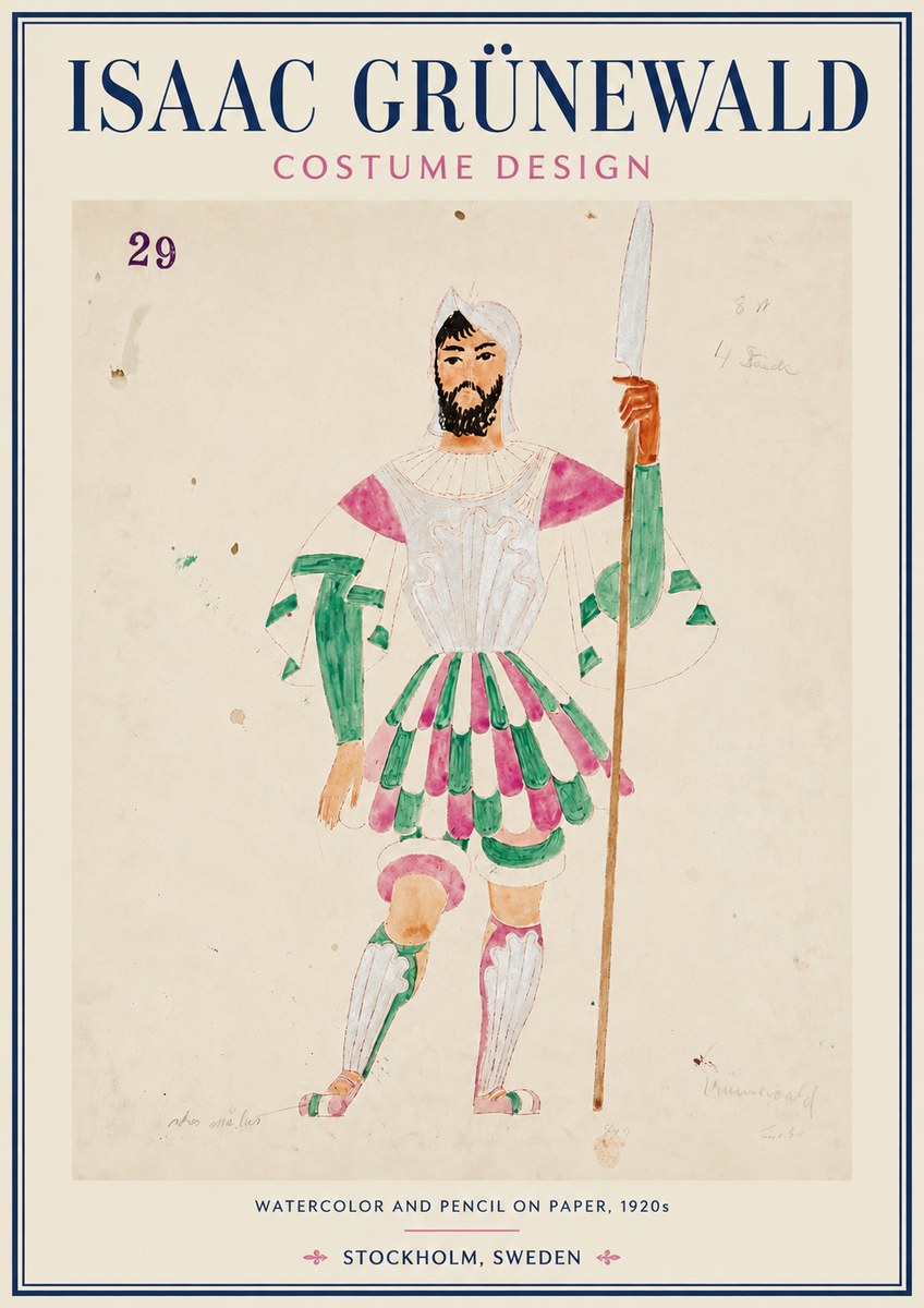 Isaac Grünewald Costume Design No. 29 No3 - Poster