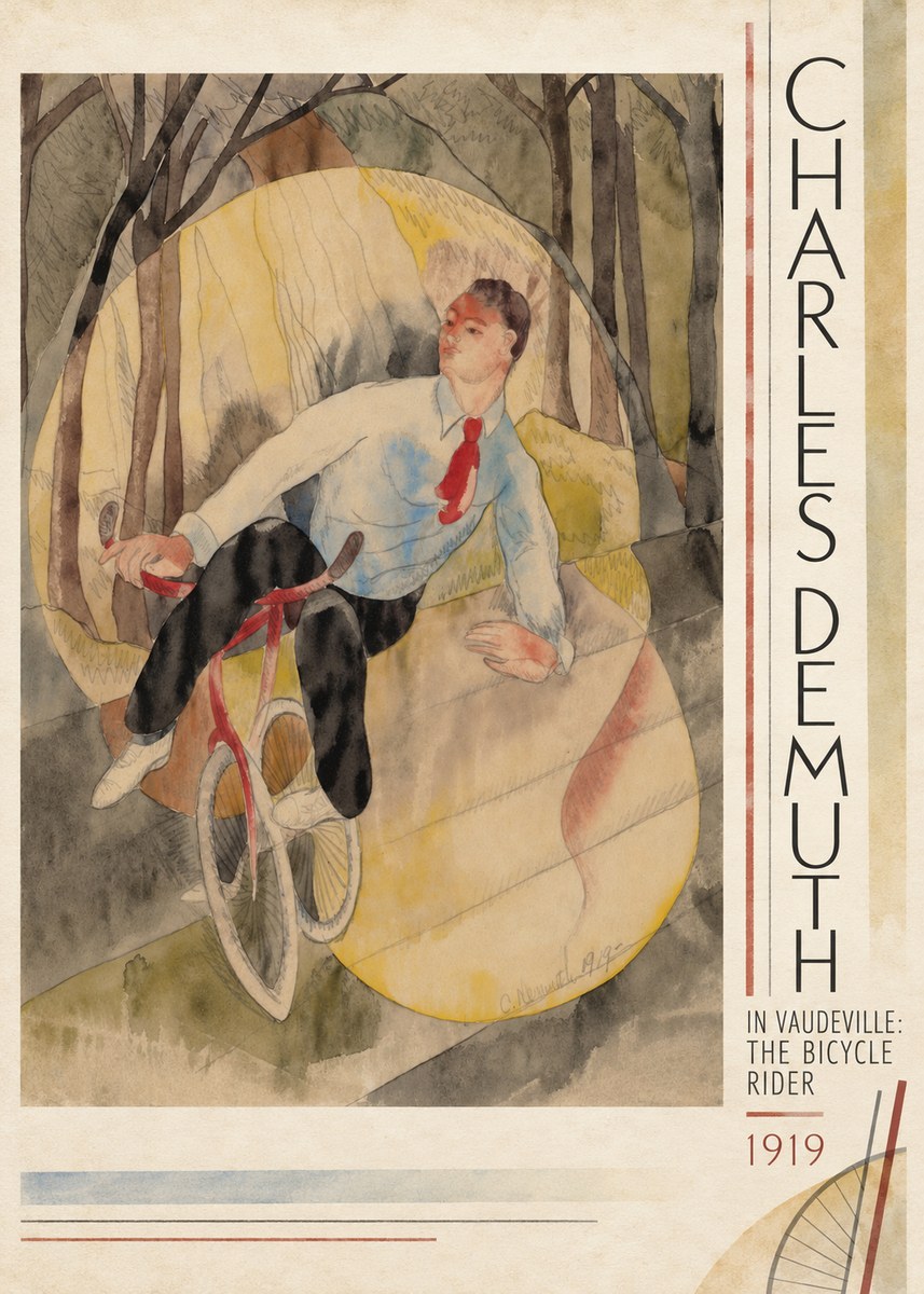 Charles Demuth In Vaudeville: the Bicycle Rider No3 - Poster