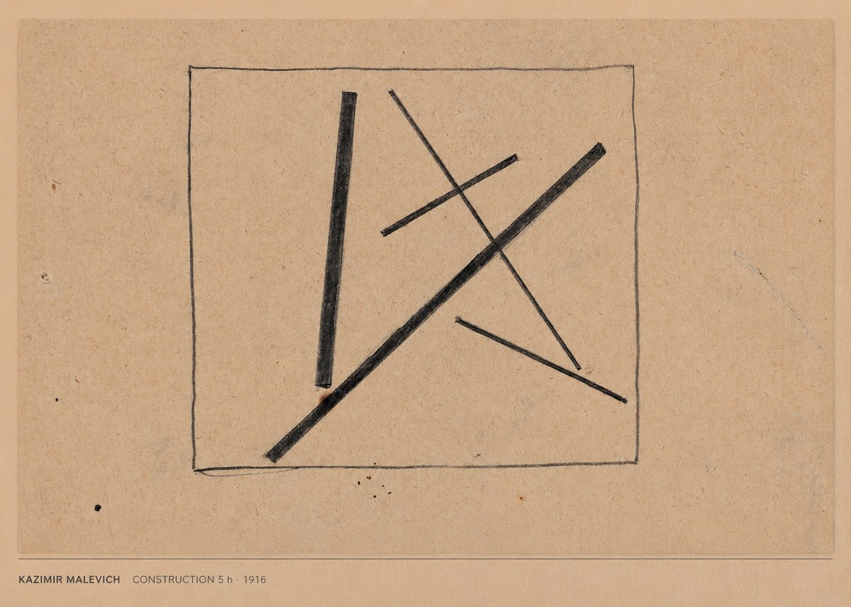 Kazimir Malevich Construction 5 H No5 - Poster