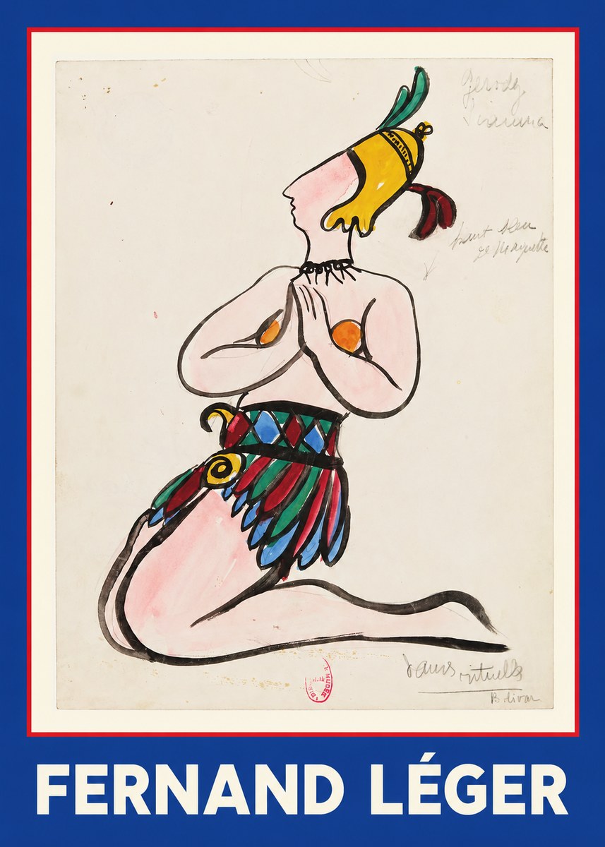 Fernand Léger Dans Rituels No1 - Poster